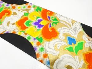 アンティーク　唐花模様織り出し袋帯（材料）